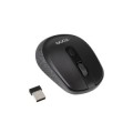 ÷ Mouse tooq wireless tqmw-1101-b sensor optico 1600 dpi 4 botones dise?o ergonomico negro 1x aa