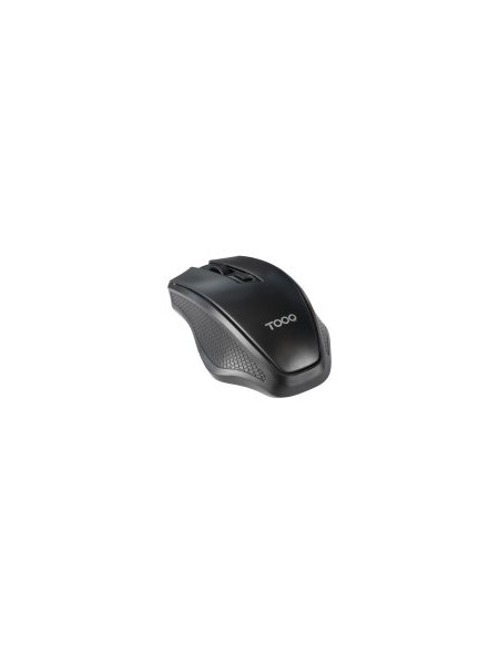 ÷ Mouse tooq wireless tqmw-1102-b sensor optico 1600 dpi 4 botones dise?o ergonomico negro 2x aaa