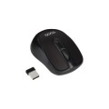 ÷ Mouse tooq wireless tqmw-1103-b sensor optico 1600 dpi 4 botones negro 2x aaa
