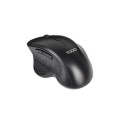 ÷ Mouse tooq wireless tqmwg-1105-b sensor optico 1600 dpi 6 botones dise?o ergonomico negro 1x aa