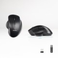 ÷ Mouse tooq wireless tqmwg-1105-b sensor optico 1600 dpi 6 botones dise?o ergonomico negro 1x aa