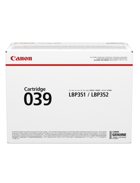 ÷ Tóner original canon 039 negro 0287c001 11.000 páginas