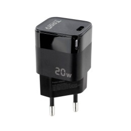 Cargador de red Type-C / PD 20w / Negro / TQWC-PD20 / Tooq