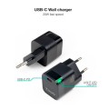 Cargador de red Type-C / PD 20w / Negro / TQWC-PD20 / Tooq