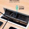 Cargador de red Type-C / PD 20w / Negro / TQWC-PD20 / Tooq
