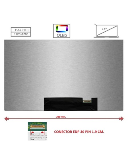 Pantalla compatible para portátil OLED 16