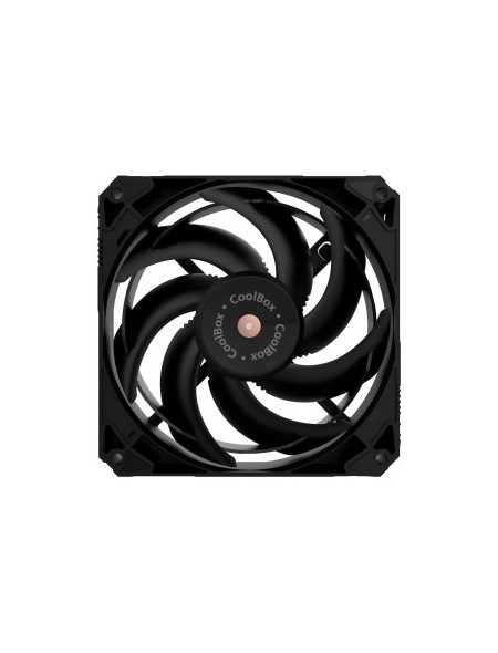 ÷ Ventilador interno coolbox v12 black 120mm hydraulic bearing 1200rpm 4 pines molex negro