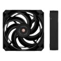 ÷ Ventilador interno coolbox v12 black 120mm hydraulic bearing 1200rpm 4 pines molex negro