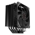 ÷ Ventilador con disipador de cpu coolbox h6 black tdp 240w 6 heatpipes torre pwm doble rodamiento neg