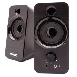 Altavoces 2.0 Pc Nilox  / Usb / Control de Volumen / 6w (2x3w) / Negro / NXAPC02
