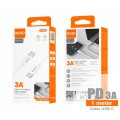 Cable datos Type-C M/M / 1m / 3a / PD / Blanco / IDUSD / C106B