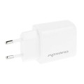 Cargador de red USB + Type-C 20W PD / GAN Blanco Movano