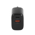 Cargador de red USB + Type-C 20W PD / GAN Negro Movano