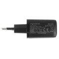 Cargador de red USB + Type-C 20W PD / GAN Negro Movano