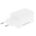 Cargador de red USB + 2x Type-C 65W PD / GAN Blanco Movano