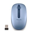 Raton Inalambrico Ergonomico NGS Fog Dual Azul / BT 5.2 + RF 2.4Ghz / Silencioso / Hasta 1600 DPI / FOGDUALBLUE