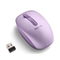 Raton Inalambrico Ergonomico NGS Fog Dual Morado / BT 5.2 + RF 2.4Ghz / Silencioso / Hasta 1600 DPI /  FOGDUALPURPLE