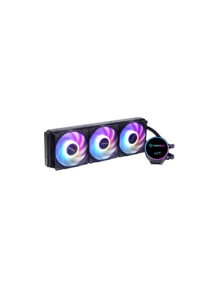 ÷ Refrigeracion liquida unykach uk363101 aquastorm neo 360 360mm 3x120mm tdp 300w argb lcd negro