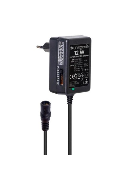 Cargador Universal Energie 12W / 3v/4.5v/5v/7.5v/9v/12v/ 1a / Monitor / Router / EG-MC-008