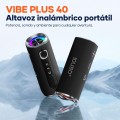Altavoz Bluetooth 5.3 VIBE PLUS / 40w / 4000 mAh / IP67 / Led RGB / Tws / Microsd / Usb / IDUSD / H63A