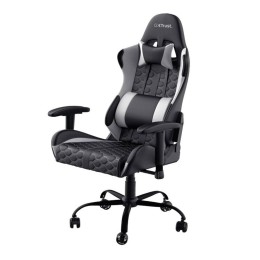 Silla trust Gaming Gxt 708W / Giratoria 360 / Respaldo ajustable / Gas Clase 4 / Hasta 150kg / Negro-Blanco