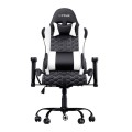 Silla trust Gaming Gxt 708W / Giratoria 360 / Respaldo ajustable / Gas Clase 4 / Hasta 150kg / Negro-Blanco