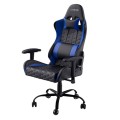 Silla trust Gaming Gxt 708B / Giratoria 360 / Respaldo ajustable / Gas Clase 4 / Hasta 150kg / Negro-Azul / 24435