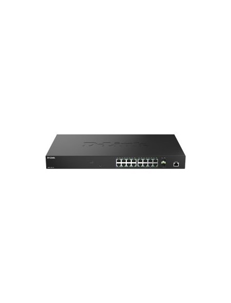 ÷ Switch gestionable l2+ d-link dms-1250-18/e 18p 16x2.5gb 2x10gb sfp+ metalico rack negro