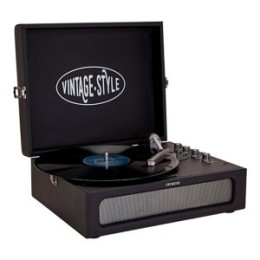 ÷ Tocadiscos bluetooth aiwa vpx-1971bk bt 5.0 33/45 rpm maletin audio technica grabacion usb 2x5w negr