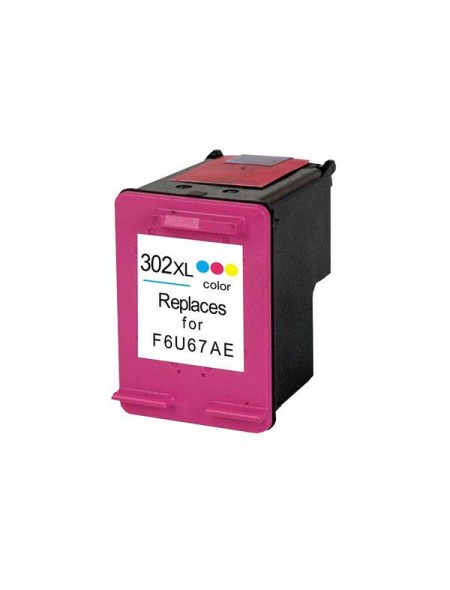 Tinta reciclada genérica para HP N302 XL Color f6u67ae