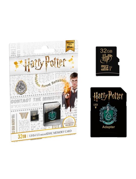 Micro sd hc Emtec uhs-I 32Gb Harry Potter Slytherin 85mb/s clase 10  Con adaptador / ECMSDM32GHC10HP02