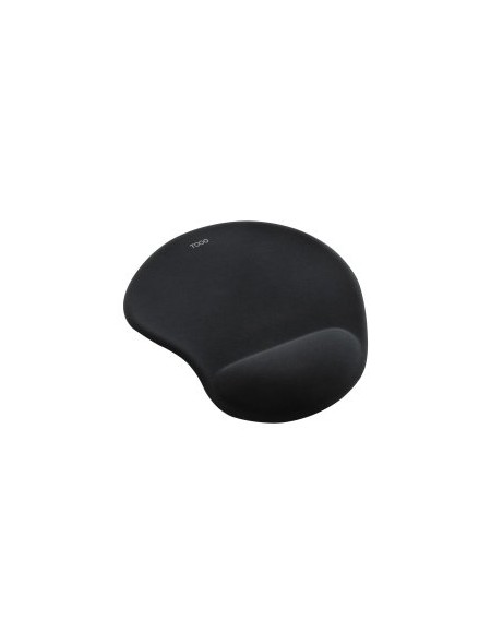 ÷ Alfombrilla tooq tqmp1001-b ergonomica superficie de tejido color negro