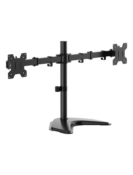 ÷ Aisens - soporte de mesa con peana eco giratorio e inclinable para monitor/tv 10kg (3 pivotes, 2 brazos) de 17-32, negro