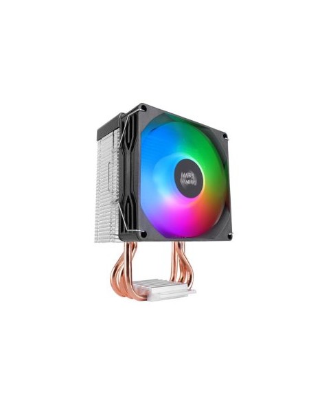 ÷ Ventilador con disipador de cpu mars gaming mcpux3 tdp 190w pwm low profile frgb negro