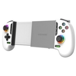 ÷ Gamepad bluetooth mars gaming mgpxpro bt+usb multiplataforma hall effect blanco
