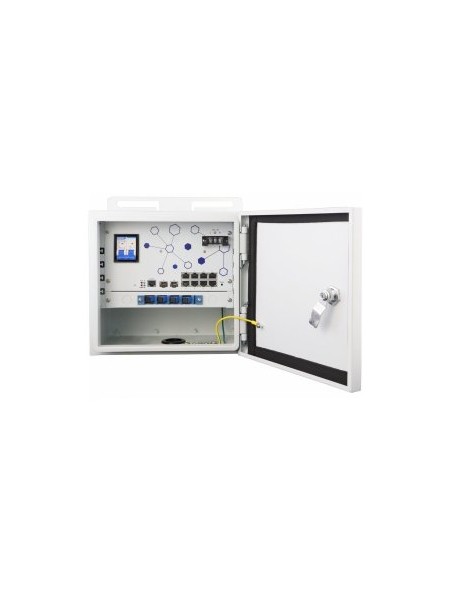 ÷ Switch industria gestionable l2 level one osw-1061 10 puertos 8p poe 185w gigabit 2 sfp caja ip55